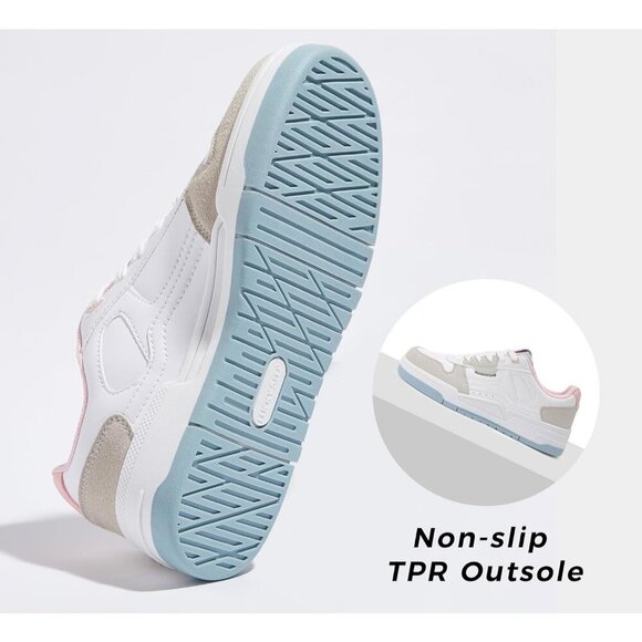 Women's Multicolor Lace Up Fashion Casual Sneakers Low Top Walking Shoes - Picture 2 of 6